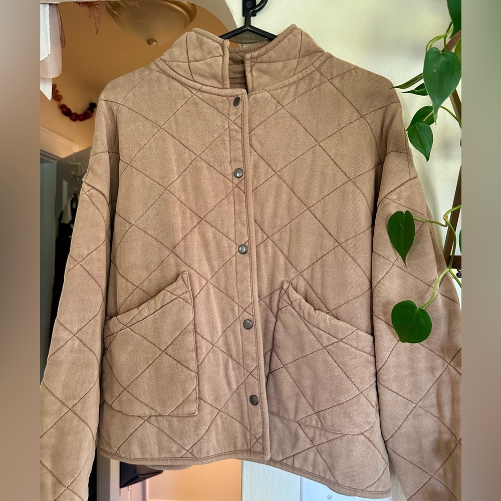 Z Supply Maya Knit Quilted Jacket
